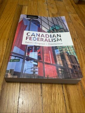Canadian Federalism Oxford Third Edition